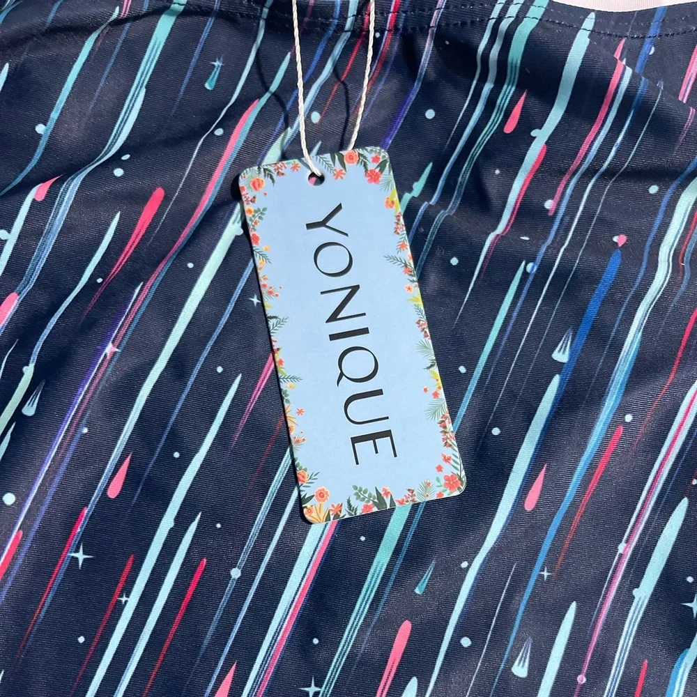 Yonique Women's Swimsuit Blue 2 Pieces Size L | New - Picture 6 of 8